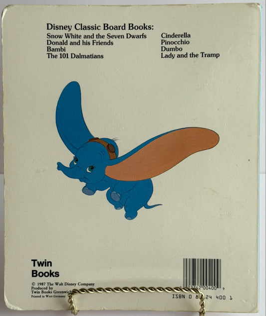 Vintage Walt Disney Dumbo Board Book 1987