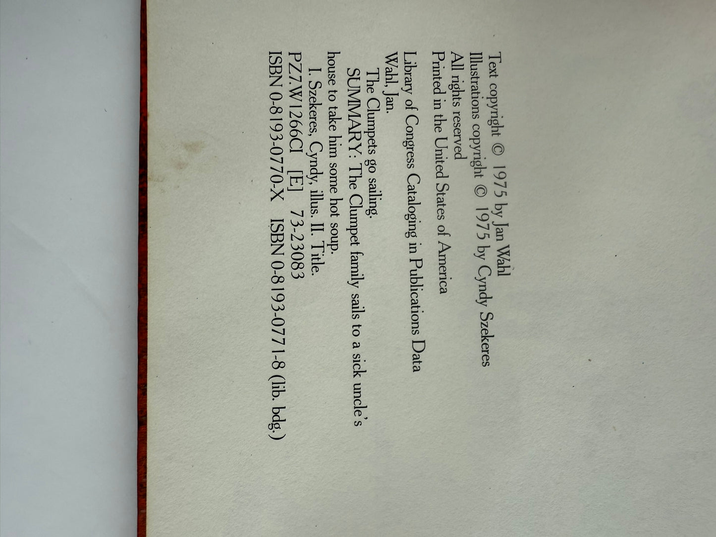 Book "The Clumpets Go Sailing"