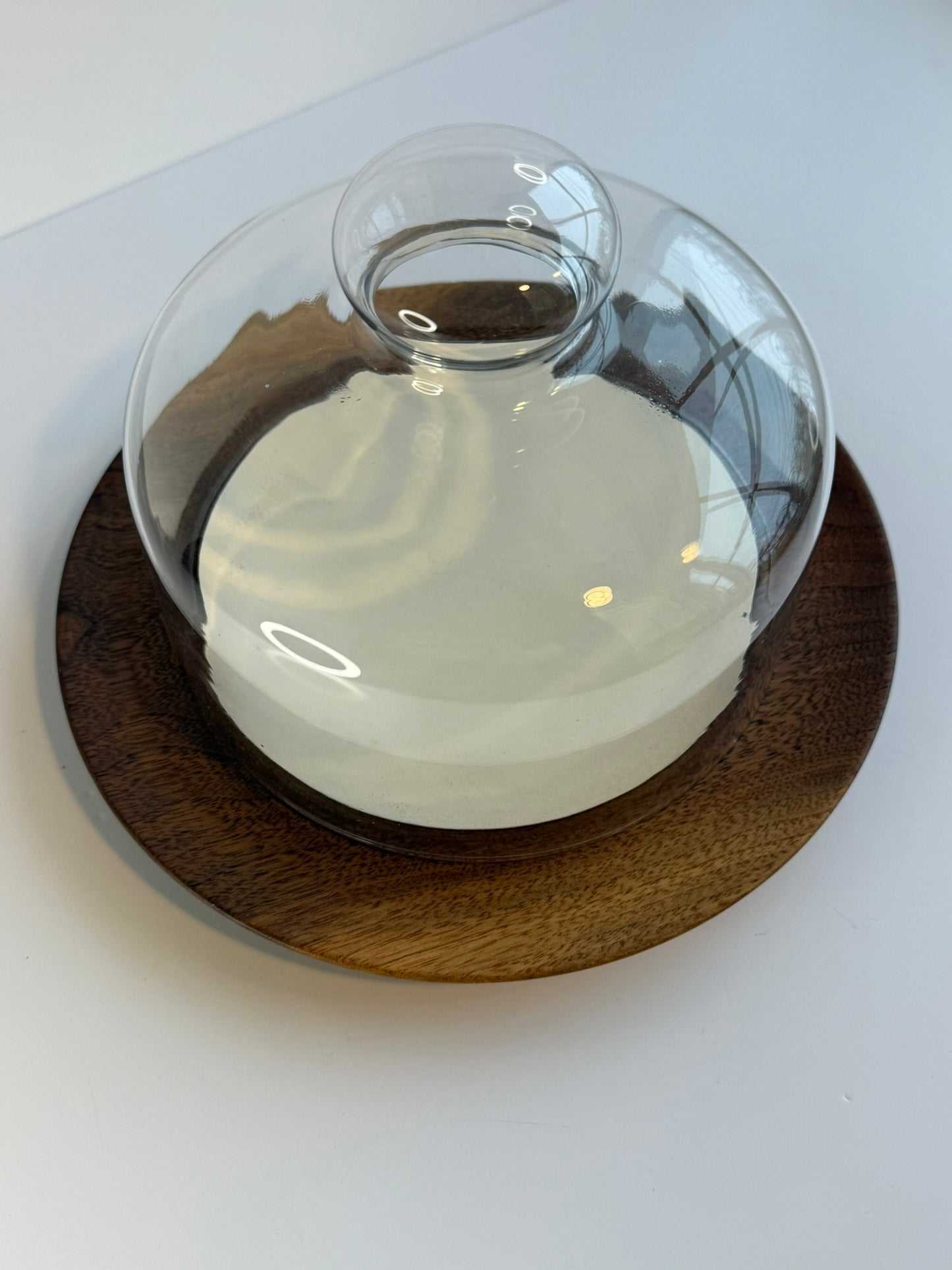 Vintage Cheese Board with Glass Dome
