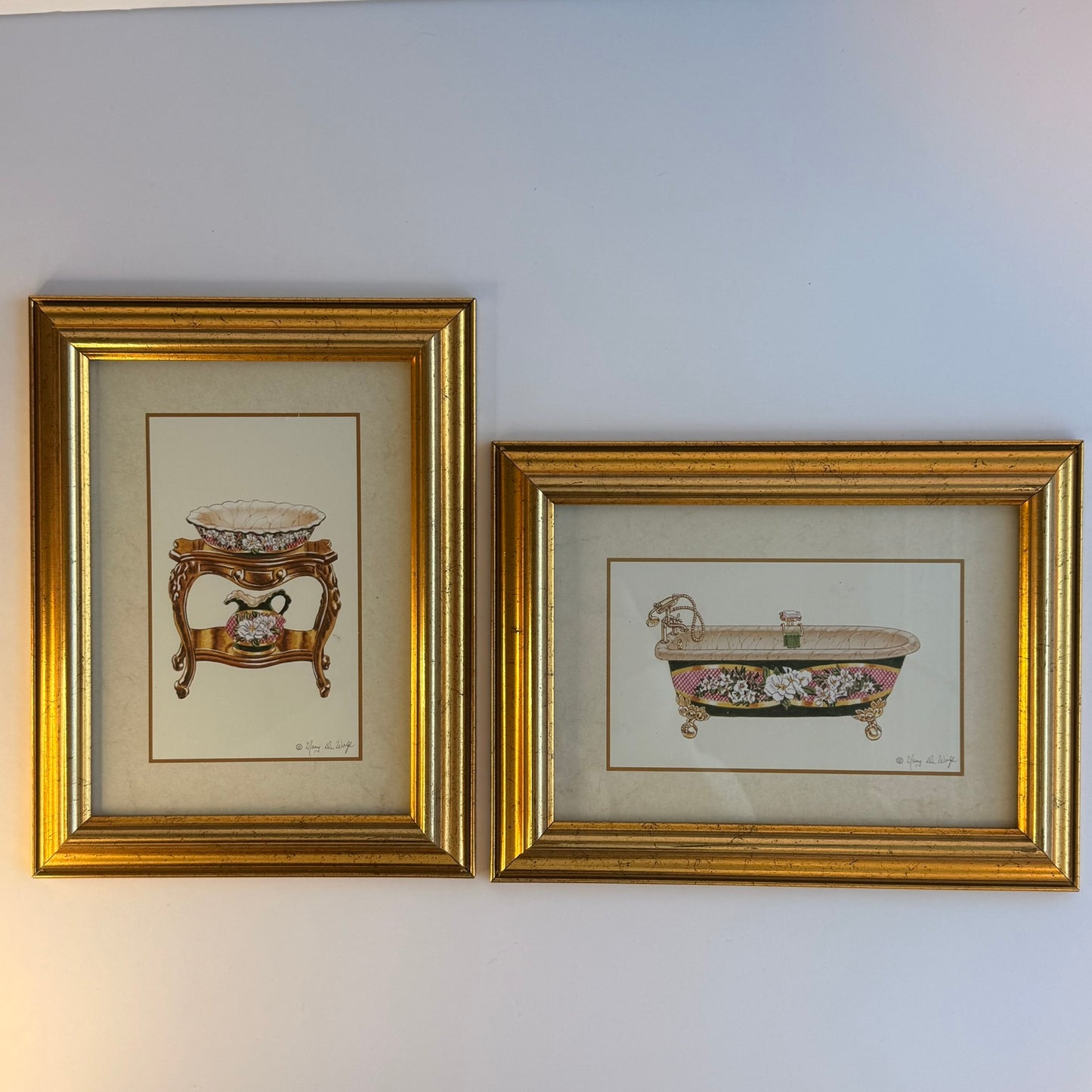 Pair of Bathroom Frames