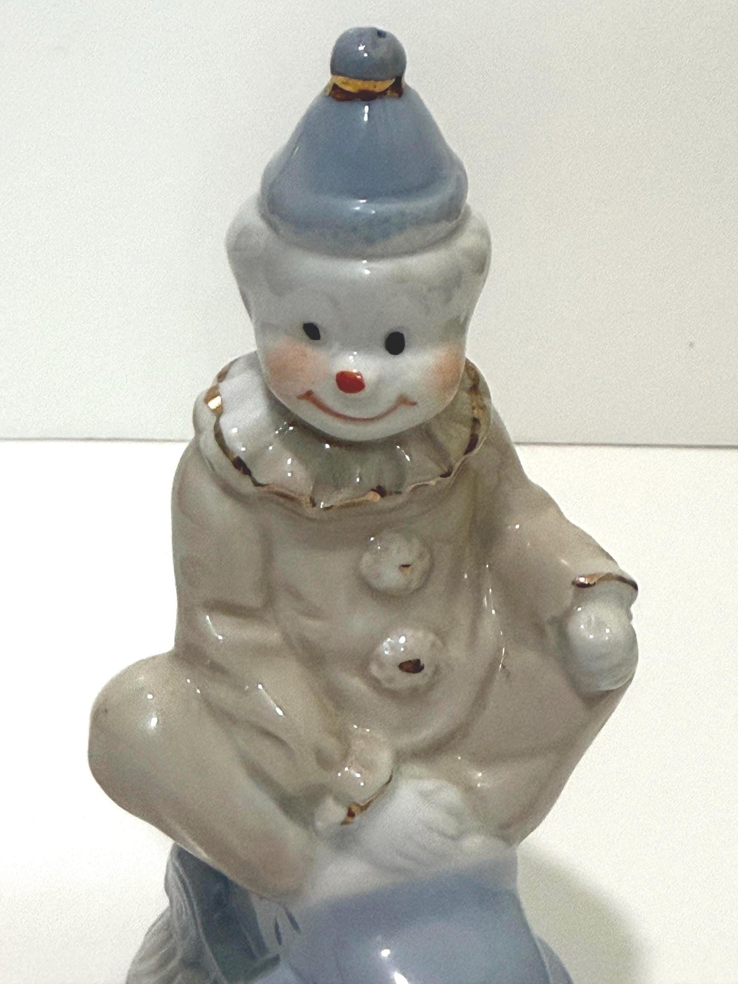 Vintage Porcelain Clown Figurine