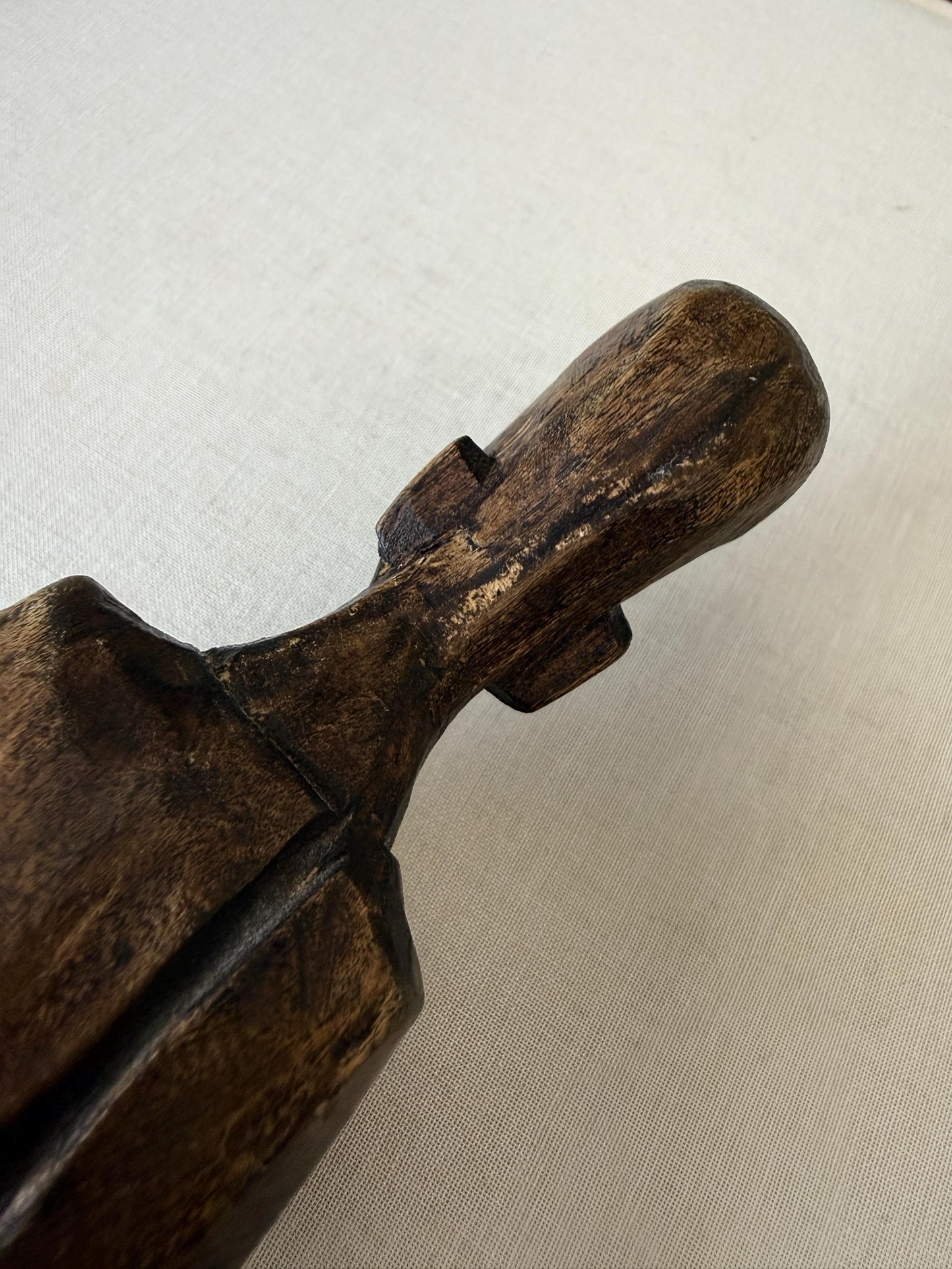 Vintage African Hand Carved Wood Sculpture