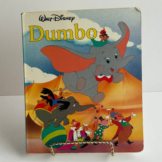 Vintage Walt Disney Dumbo Board Book 1987
