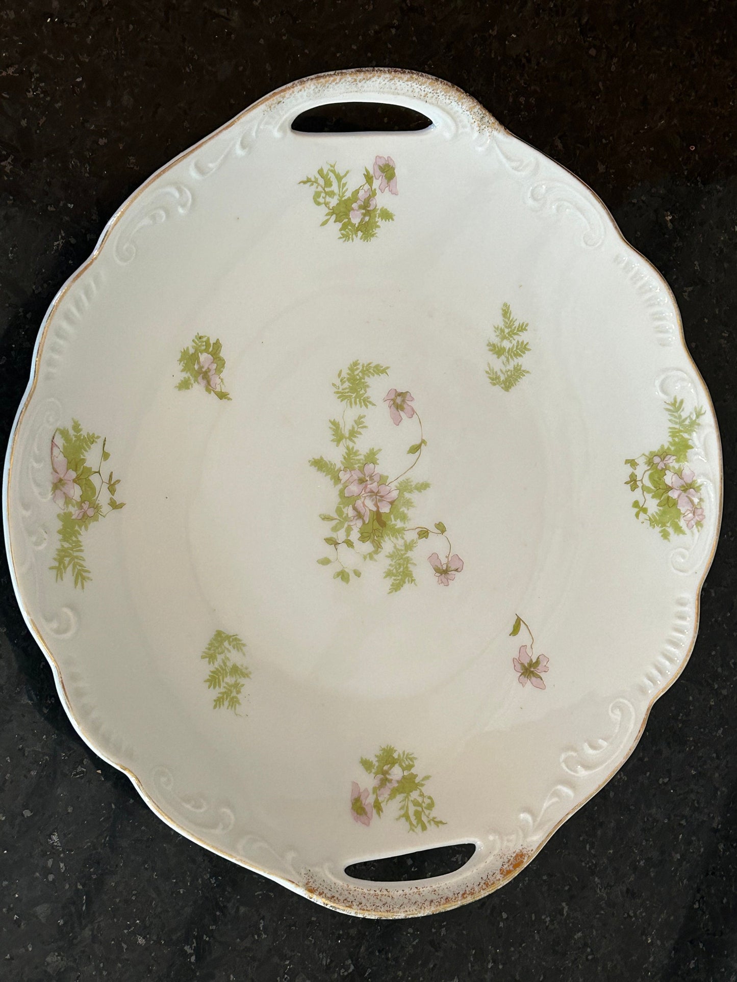 Vintage Handled Plate Austria Fine China