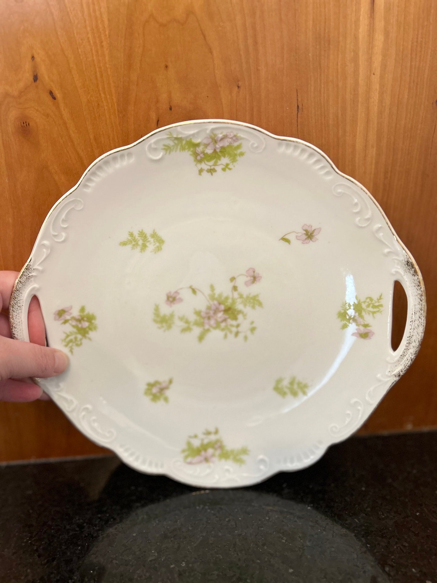 Vintage Handled Plate Austria Fine China