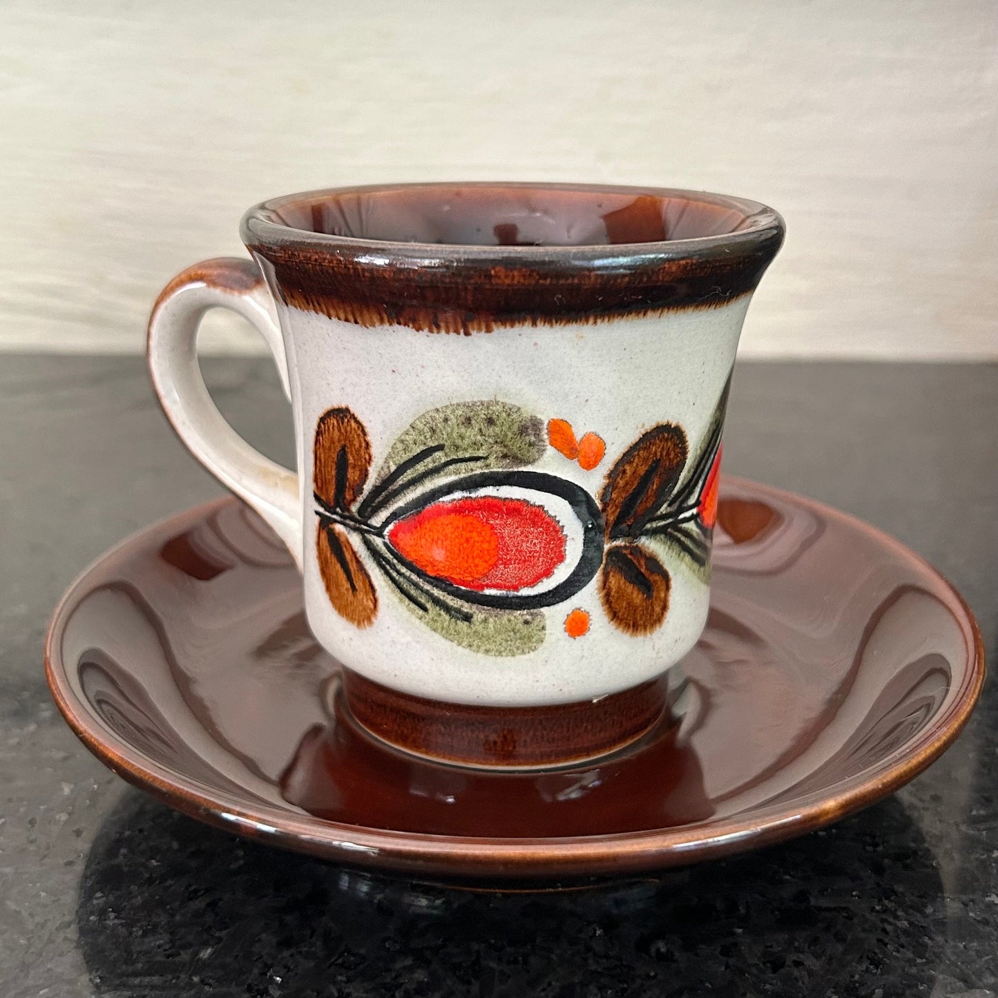 Vintage Schramberg Tea Cup Set: German Ceramic Coffee Cups