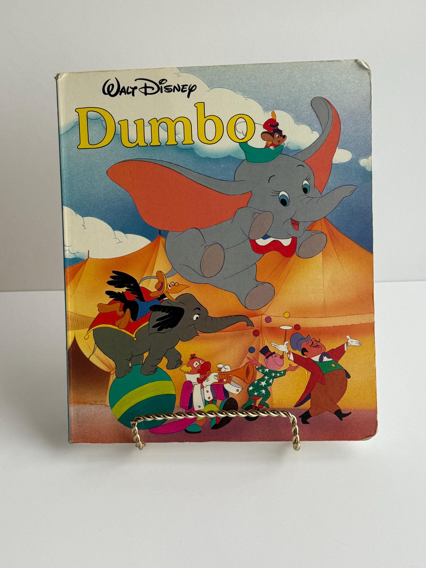 Vintage Walt Disney Dumbo Board Book 1987