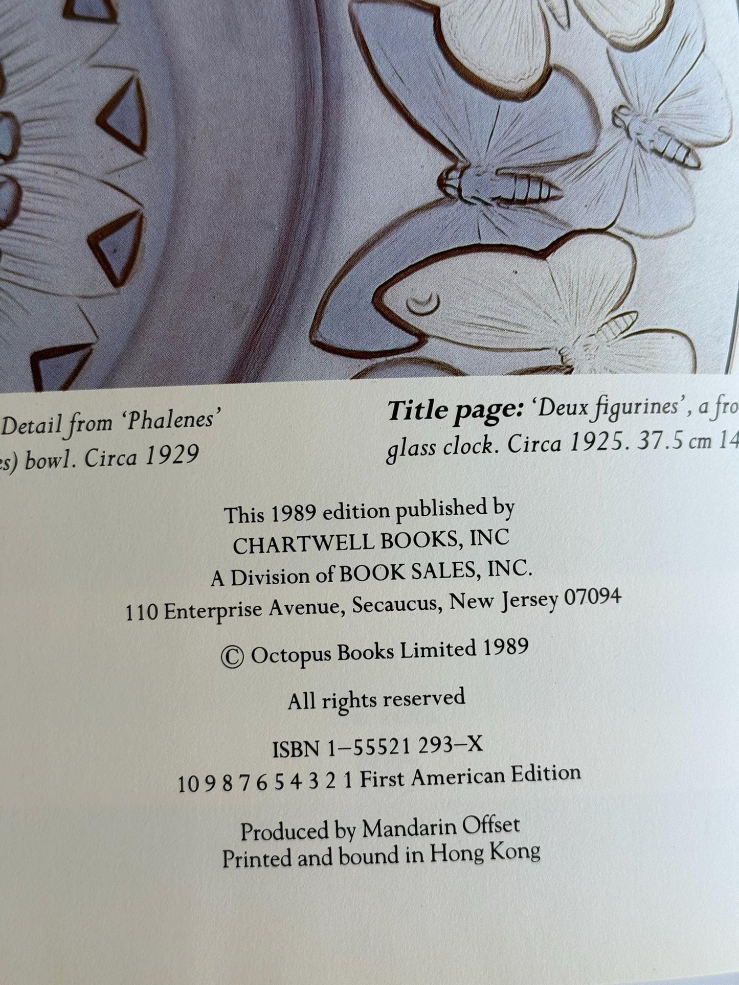 Lalique Book Coffee Table Book 1989