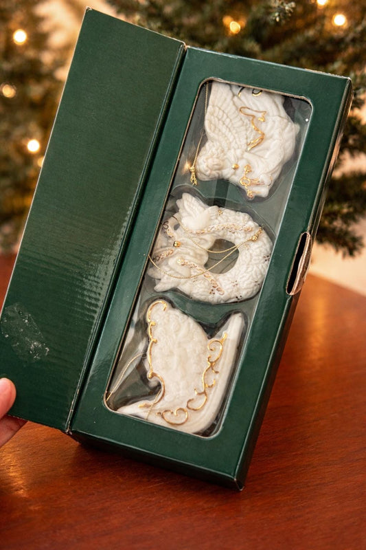 Vintage Collectibles Avon Porcelain Christmas Ornaments
