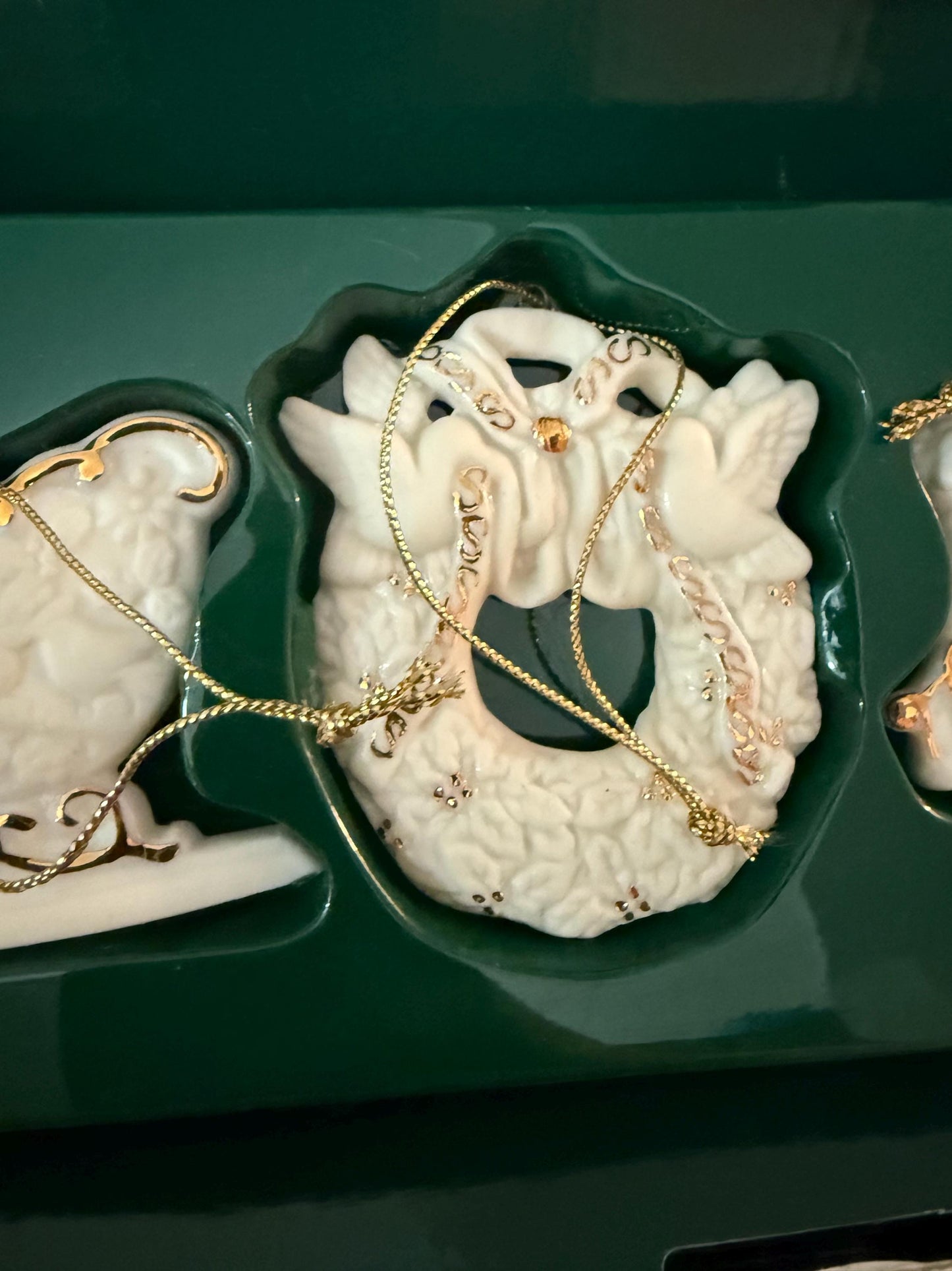Vintage Collectibles Avon Porcelain Christmas Ornaments