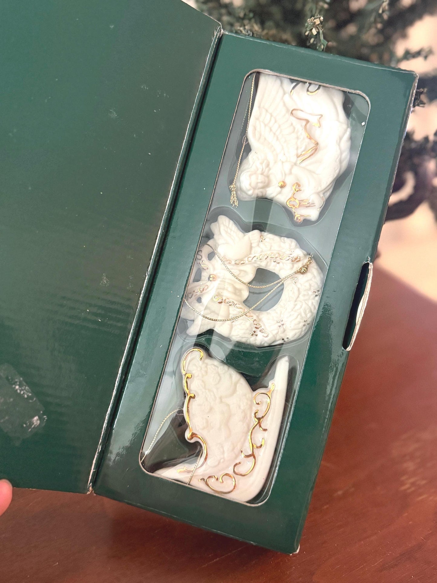 Vintage Collectibles Avon Porcelain Christmas Ornaments