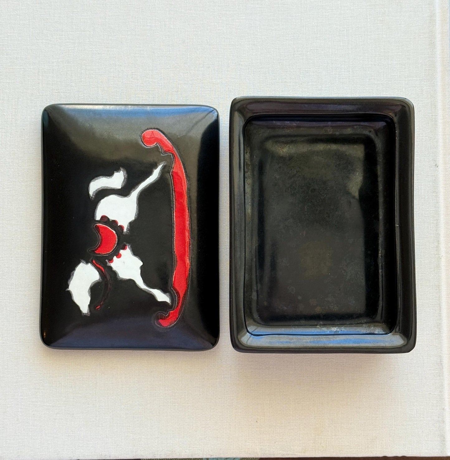 Vintage Rocking Horse Ceramic Trinket Box